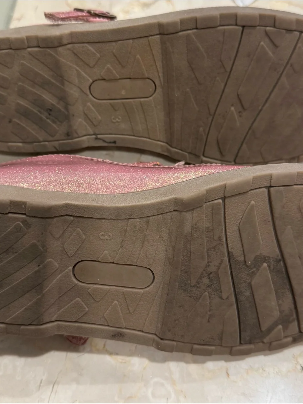 Girls Glitter Mary Jane Dress Shoes in Pink - US 3